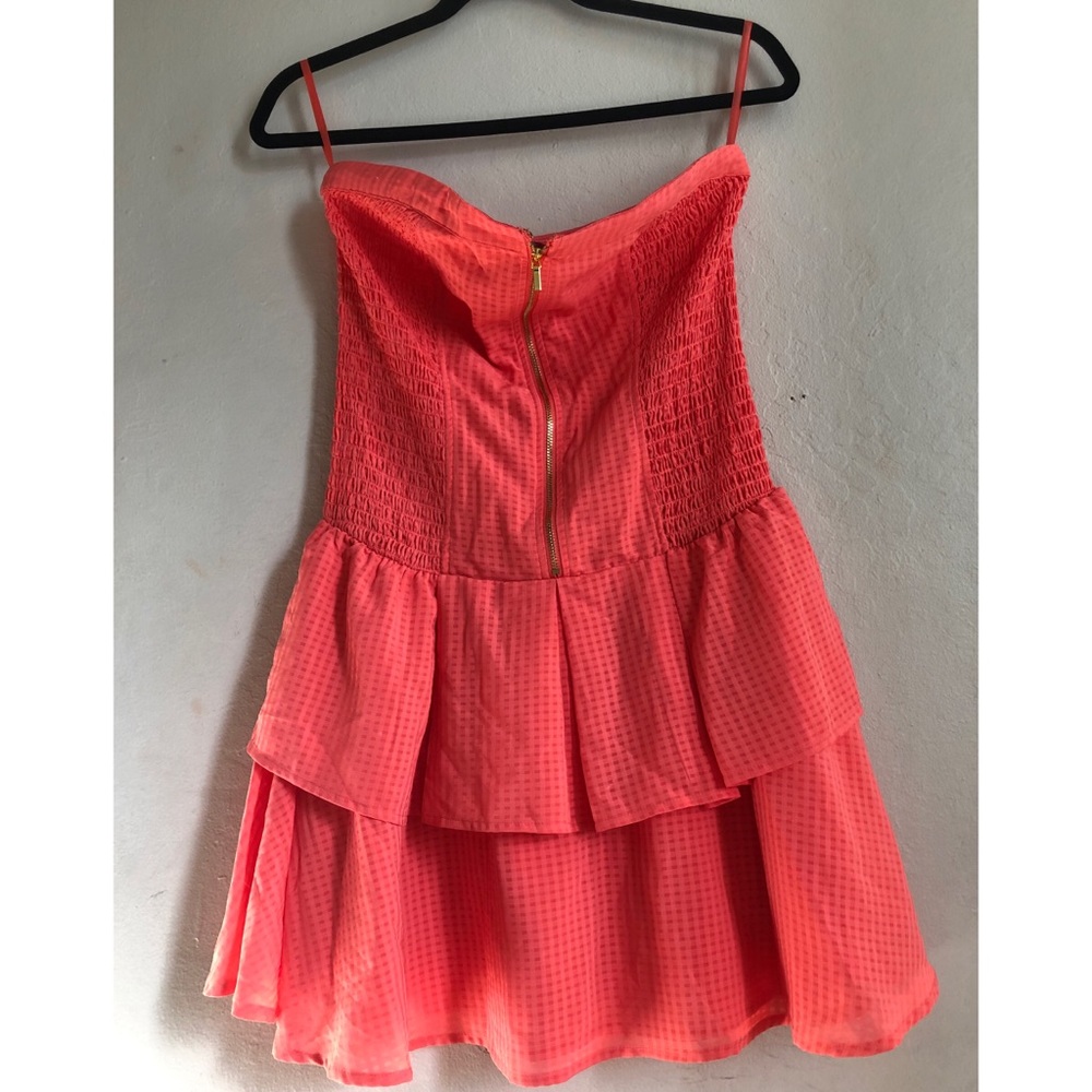 Pink Smocked Tier Dress